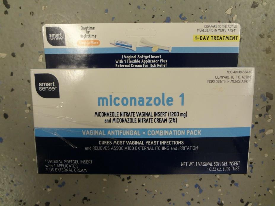 Smart Sense Miconazole 1 Vaginal Antifungal Combination Pack (WR62)