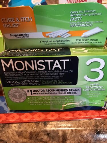 Monistat 3 Cure Itch Relief exp 7/20 New Free Shipping