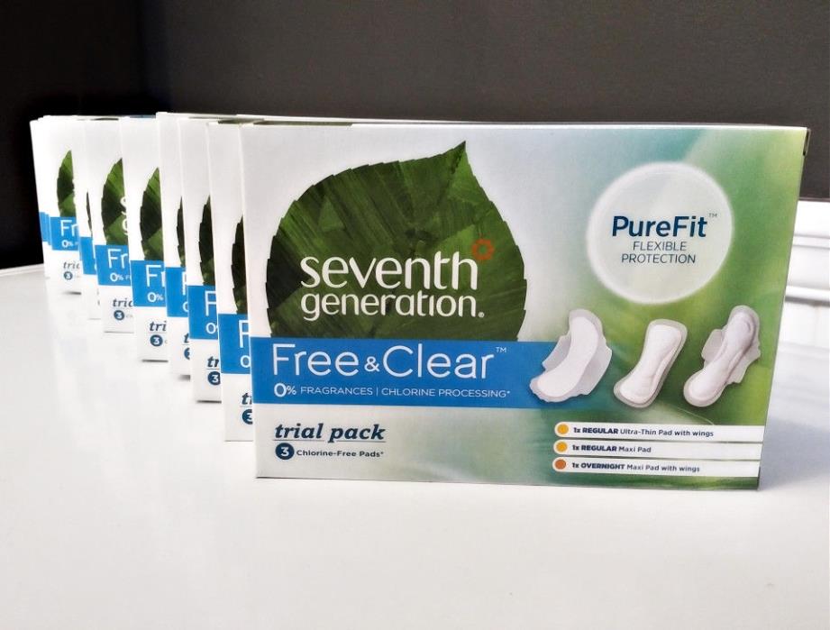 Seventh Generation Maxi Pads, Thin Regular Overnight, Free & Clear - 33 Pads