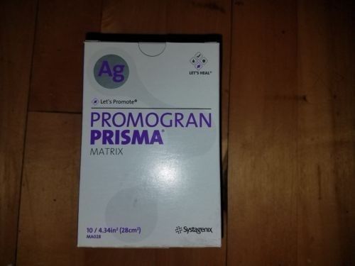 Box of 10 - PROMOGRAN PRISMA Matrix: 4.34in2. New. Never opened. EXP 2019