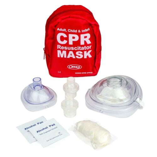 Ever Ready First Aid Adult And Infant CPR Mask Combo Kit With 2 Valves (With Of