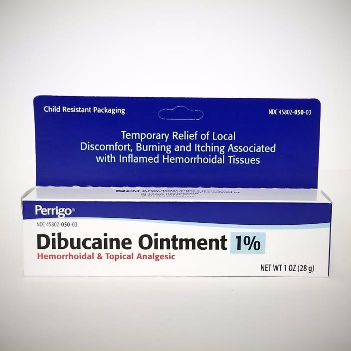 Perrigo Dibucaine Ointment 1% Hemorrhoidal & Topical Analgesic -EXP Date 06-2021