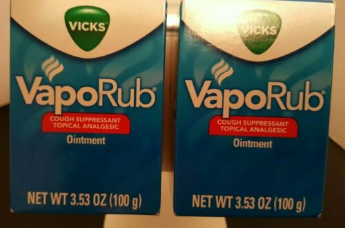 Vicks VapoRub 3.53 OZ Cough Suppressant Topical Analgesic Ointment 2 for $12