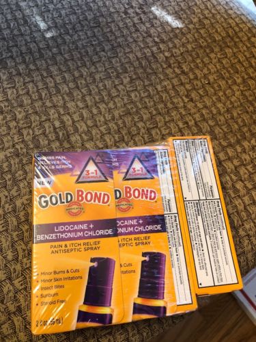 Gold Bond Pain & Itch Relief Antiseptic Spray 4 Pack Sealed