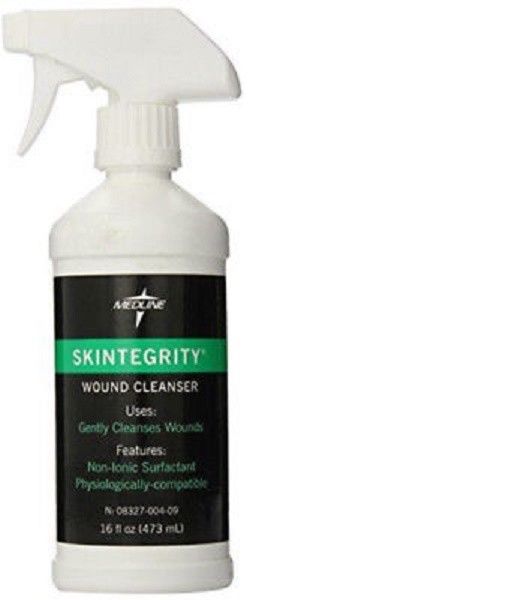 Medline Skintegrity Wound Cleansers 16 Ounce Spray, MSC6016H (One Bottle)