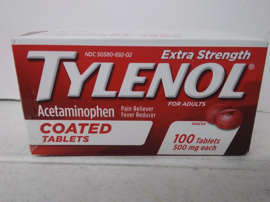 Tylenol Extra Strength Coated Tablets, Acetaminophen Adult Pain Relief 5Gv027