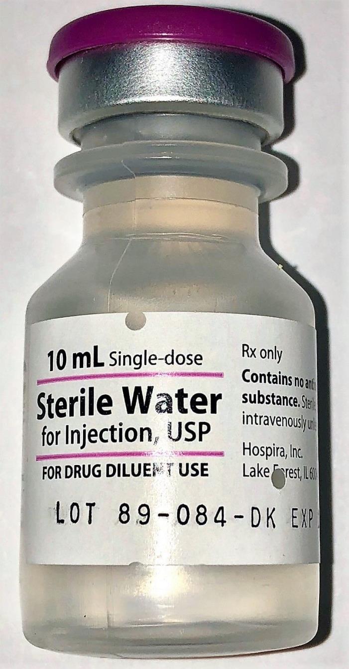 STERILE WATER - NEW FACTORY SEALED FOR INJECTION/RECONSTITUTION 10ML