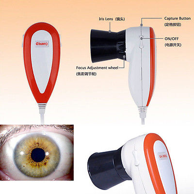 5.0 MP USB DigitaI Eye Pupil Iriscope Iridology Camera+Analyzer Software In USA