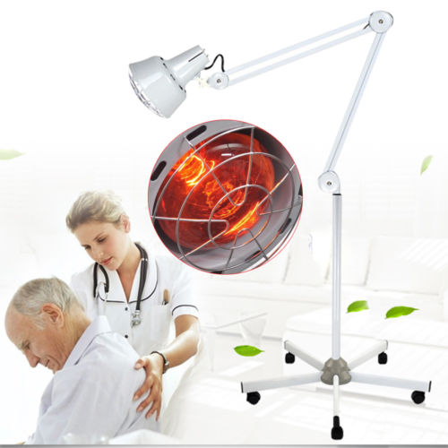 275W Lamp Floor Standing Infrared Heat Adjustable Acupuncture Therapy Health USA
