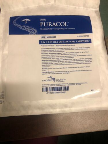 Collagen Dressing Puracol Plus Collagen 8x8  Each/1