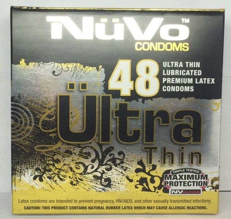 Nuvo 48 Ultra Thin Lubricated Condoms Premium Latex Max Protection High Quality