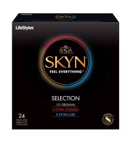 Natural Feeling Skin-to-Skin Sensation LifeStyles SKYN Selection Variety Condoms