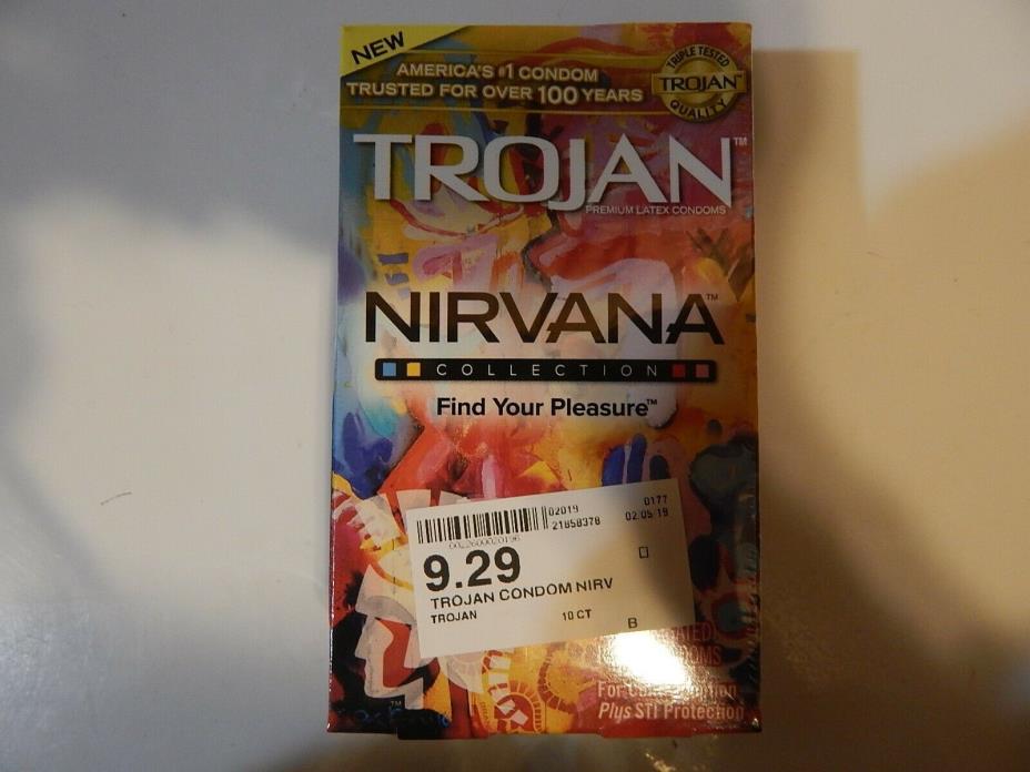 Trojan Condoms - Nirvana Collection Lubricated Condoms 10 count Exp. 2020 Latex