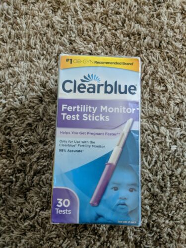 Clearblue Fertility Monitor Test Sticks 30 Tests expires 3-31-19 #1 OB-GYN Brand