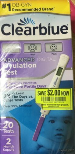Clearblue Advanced Digital Ovulation Test 20 Tests Exp 12/18 K