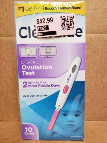 Clearblue Advanced Digital Ovulation Test  10 Tests  Exp 10.31.2019 NEW SEALED