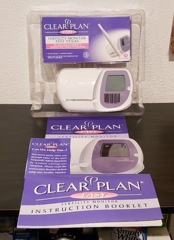 Brand New Clear Plan Easy Fertility Monitor Includes Test Sticks - No Box