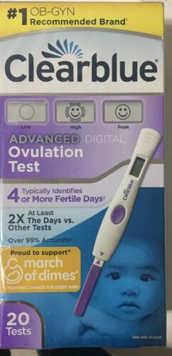 Clearblue Advanced Digital Ovulation Test 20 Tests Exp 4/19 M