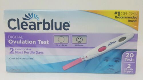 ClearBlue Digital Ovulation Test 10/2018+ exp 2 Month Supply 20 Test Count