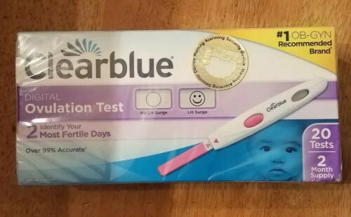 01/31/2019 ClearBlue DIGITAL Ovulation 20 tests Fertility predictor NIB