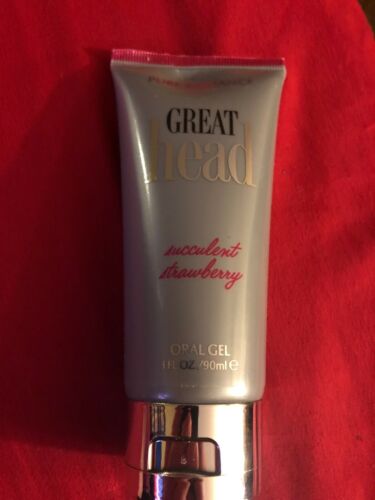 New Pure Romance Great Head Succulent Strawberry Oral Gel