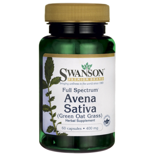 Swanson Full Spectrum Avena Sativa (Green Oat Grass) 400 mg 60 Caps