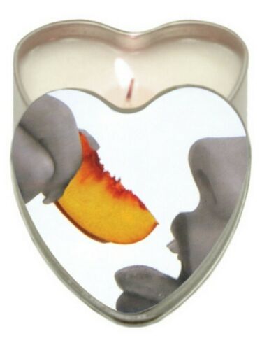 Peach flavored massage candle flavored wax eatable fun Edible Heart Candles
