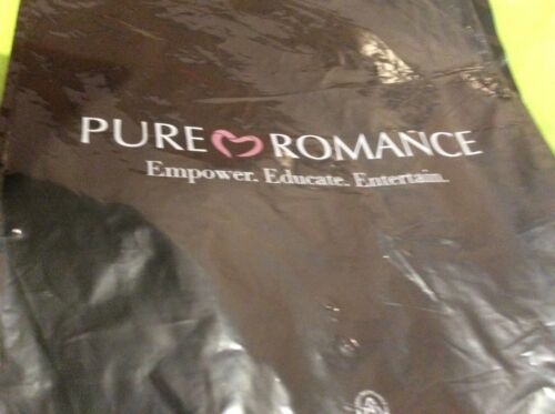 50ct.Pure Romance Plastic Gift Bags, (12”x 9”) Black Small, Free Shipping
