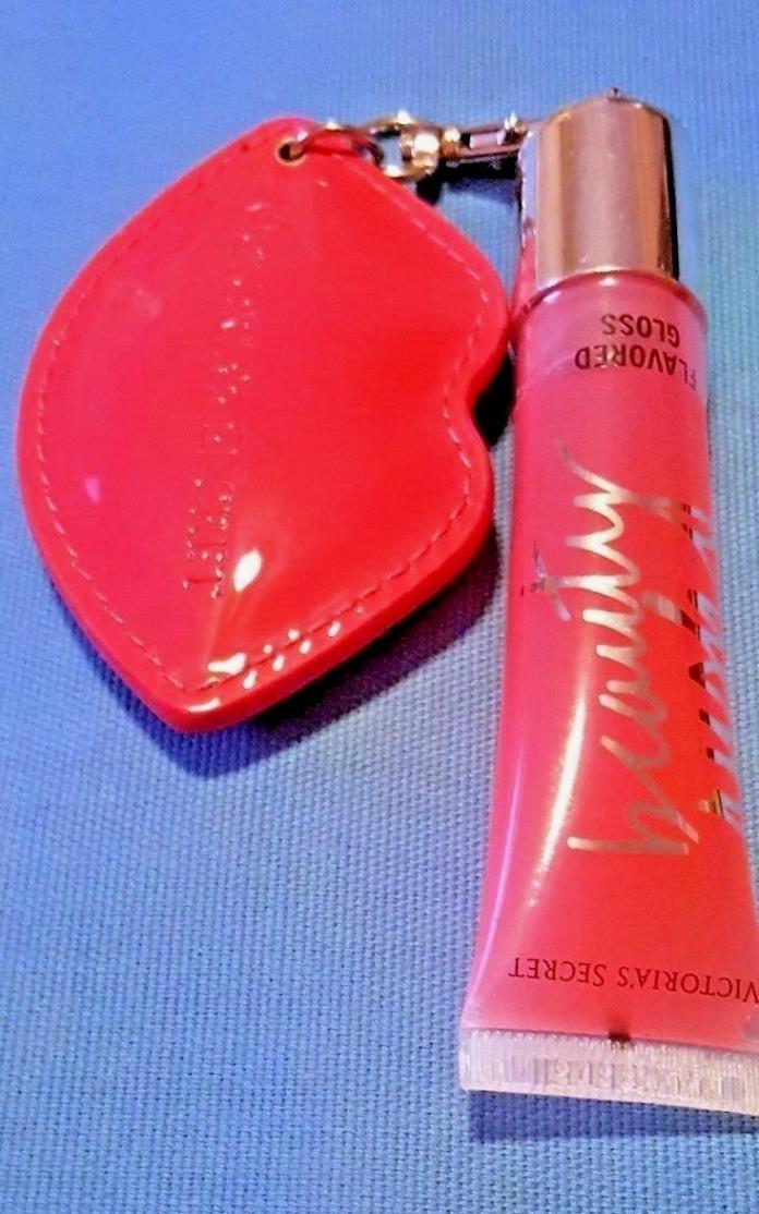 Victorias Secret Beauty Rush Flavored Lip Gloss Love Berry with Purse Charm