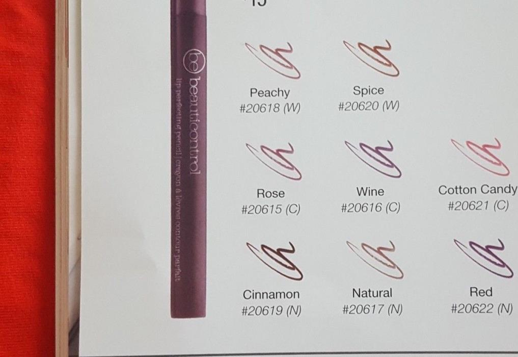 Beauticontrol Lip Perfecting Pencil Wine .01 OZ. Waterproof With Vitamins A & C