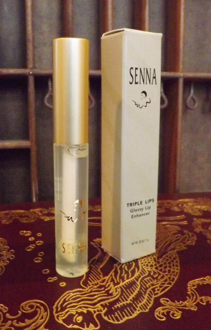 SENNA COSMETICS Triple Lips Glossy LIP PLUMPER Enhancer FULL SIZE .25 oz New!