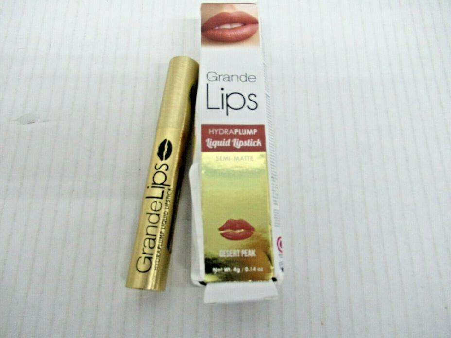 Grande Lips Desert Peak Hydraplump Liquid Lipstick Full Size 2.6g NIB