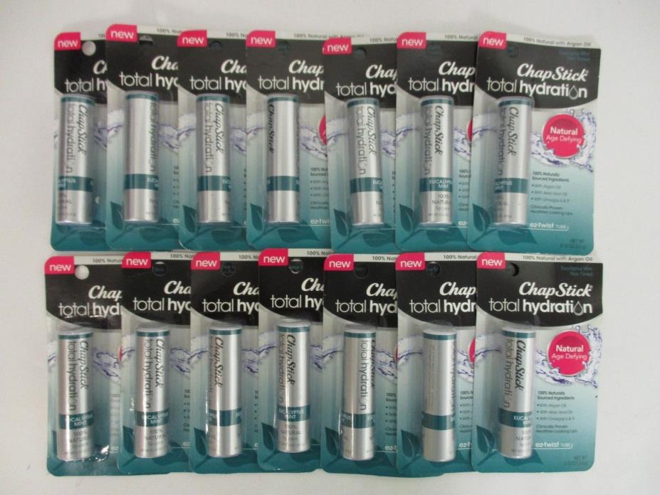 14 CHAPSTICK TOTAL HYDRATION EUCALYPTUS MINT NON-TINTED 100% NATURAL - NT 1279