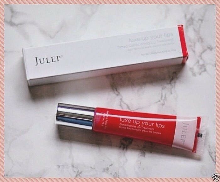 JULEP Luxe Up Your Lips in POPPY tinted conditioning lip treatment NIB vegan