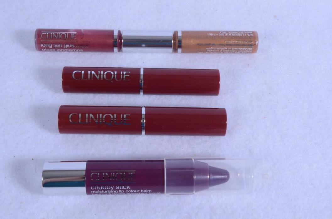 CLINIQUE LIP LOT Lipstick, Lipgloss, Chubby Stick