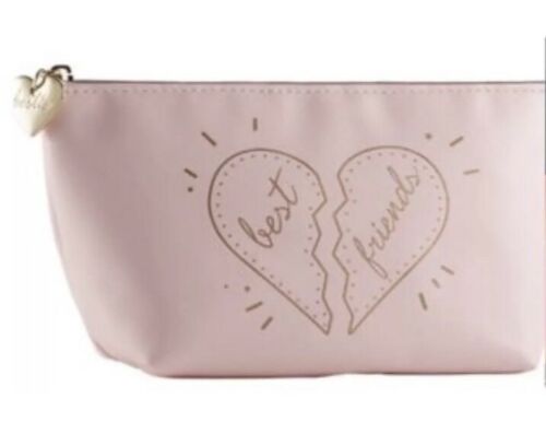 Brand New BAREMINERALS Pink & Gold “Best Friends” Makeup Zip Pouch Bag