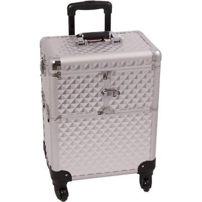 Sunrise Train Cases C6304 3-Tiers Accordion Trays Professional Rolling Aluminum