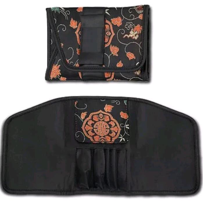 NEW ~JAPONESQUE Kimono Brush Bag~Tri-Fold With Magnetic Closure~