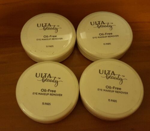 ULTA Beauty - Oil-Free EYE MAKEUP REMOVER - 15 pads - Lot of 4 - NEW - SEALED
