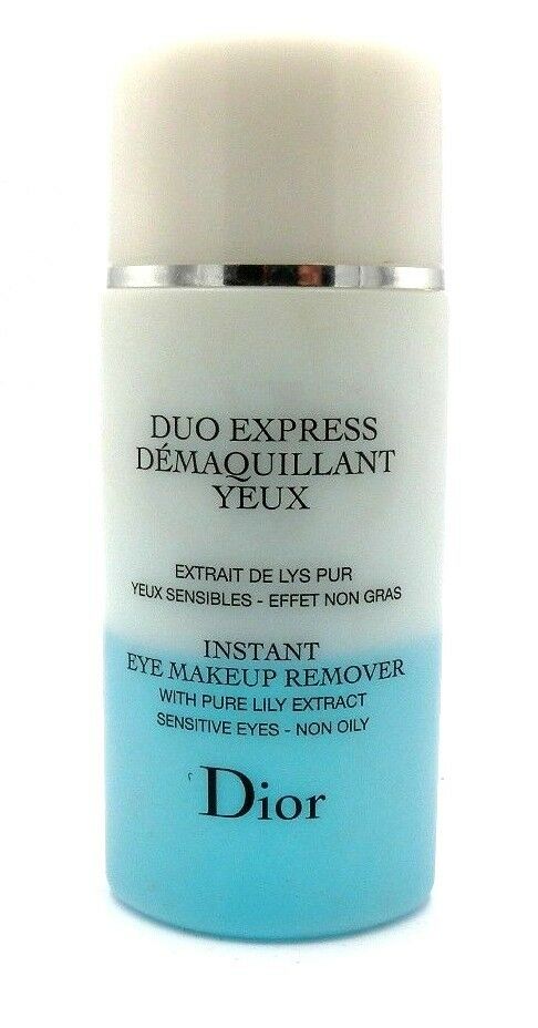 Dior Duo Express Instant Eye Make up Remover Sensitive Eyes  4.2 fl oz Read Info