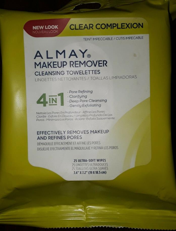 Almay Clear Complexion Makeup Remover Towelettes, 25/Pack