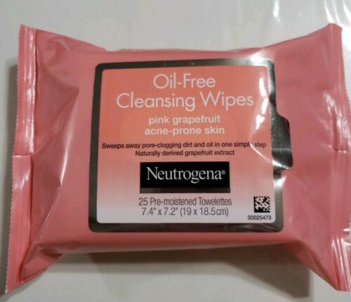 Neutrogena Oil-Free Cleansing Wipes - Pink Grapefruit (25 Wipes)