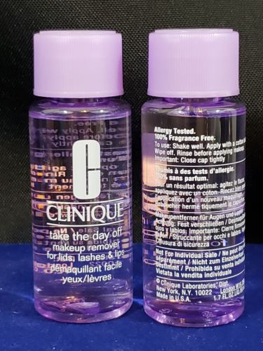 CLINIQUE Take the Day Off Makeup Remover  Lot of 2 MINIs 1.7oz each