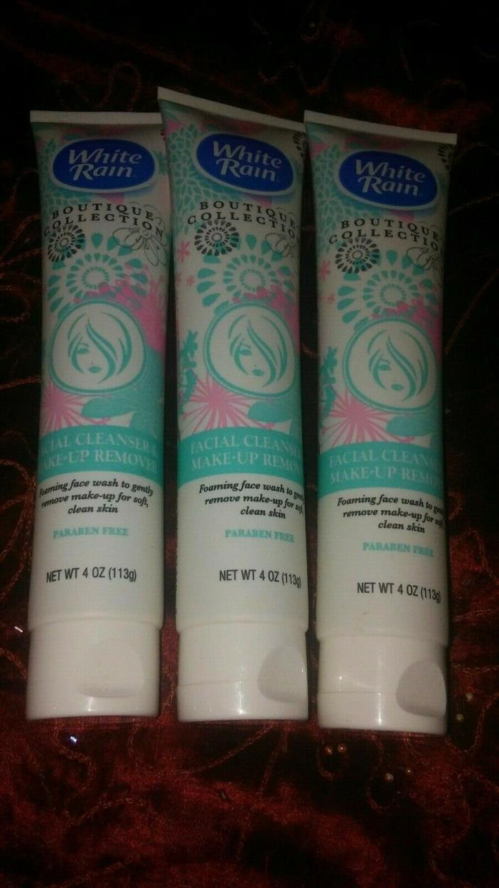 (3) White Rain Facial Cleanser and make up removal,Hard to Find