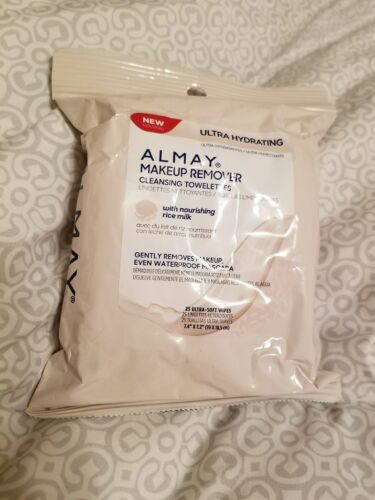 Almay makeup remover cleansing towelettes ultra hydrating rice milk