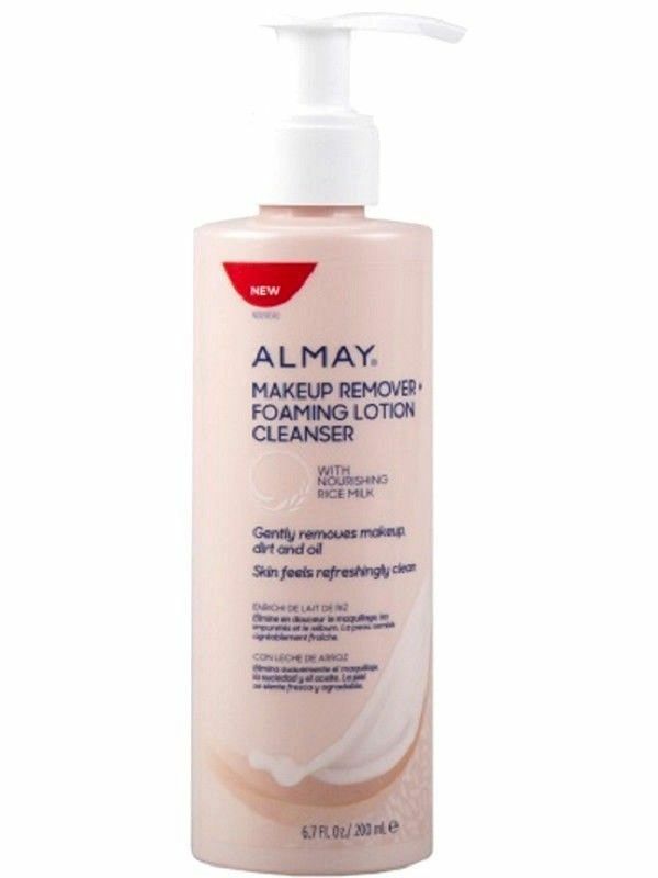Almay Makeup Remover Foaming Lotion Cleanser With Rice Milk 6.7 FL.OZ.