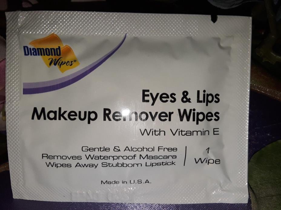 DIAMOND 35 PCs Eyes & Lips Makeup Waterproof Mascara Remover Wipes Towelettes