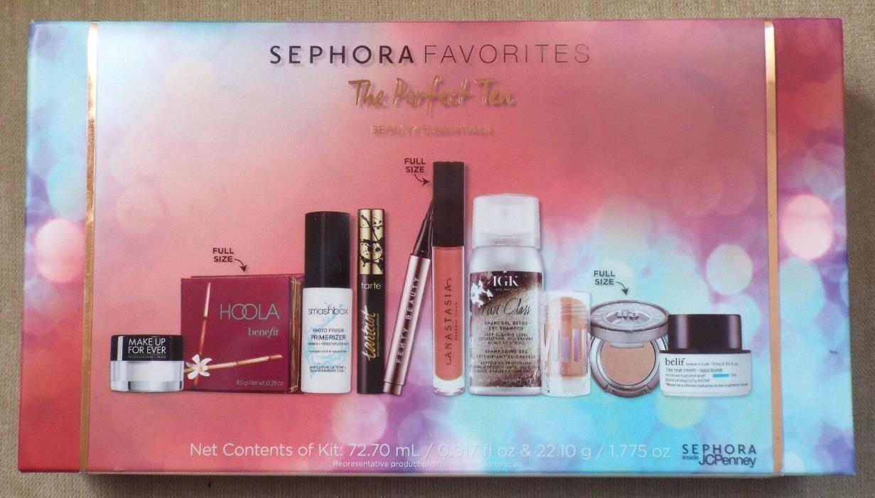 Sephora Favorites The Perfect Ten Beauty Essentials Makeup JCPenney - NEW