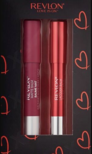 New REVLON “LOVE IS ON” GIFT SET New Matte And Lacquer Balm