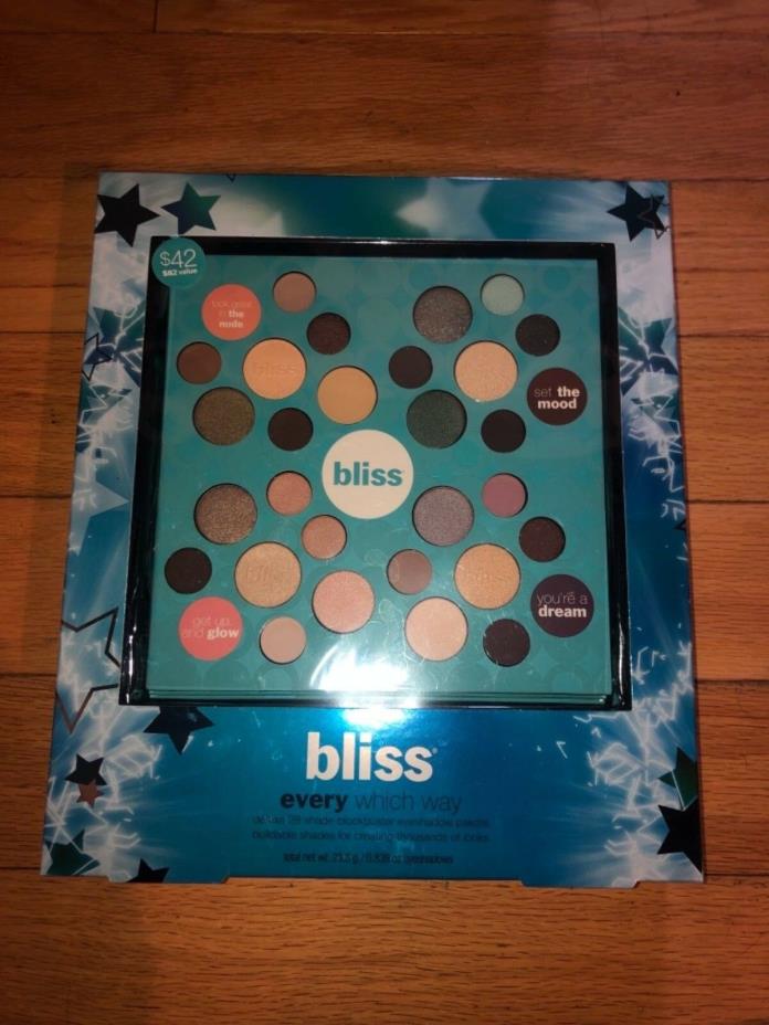 Bliss Every Which Way 28 Piece Palette Eye Shadow NEW